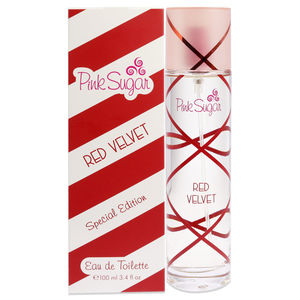 Pink Sugar Red Velvet by Aquolina for Women 3.4 oz EDT Spray (Special Edition)